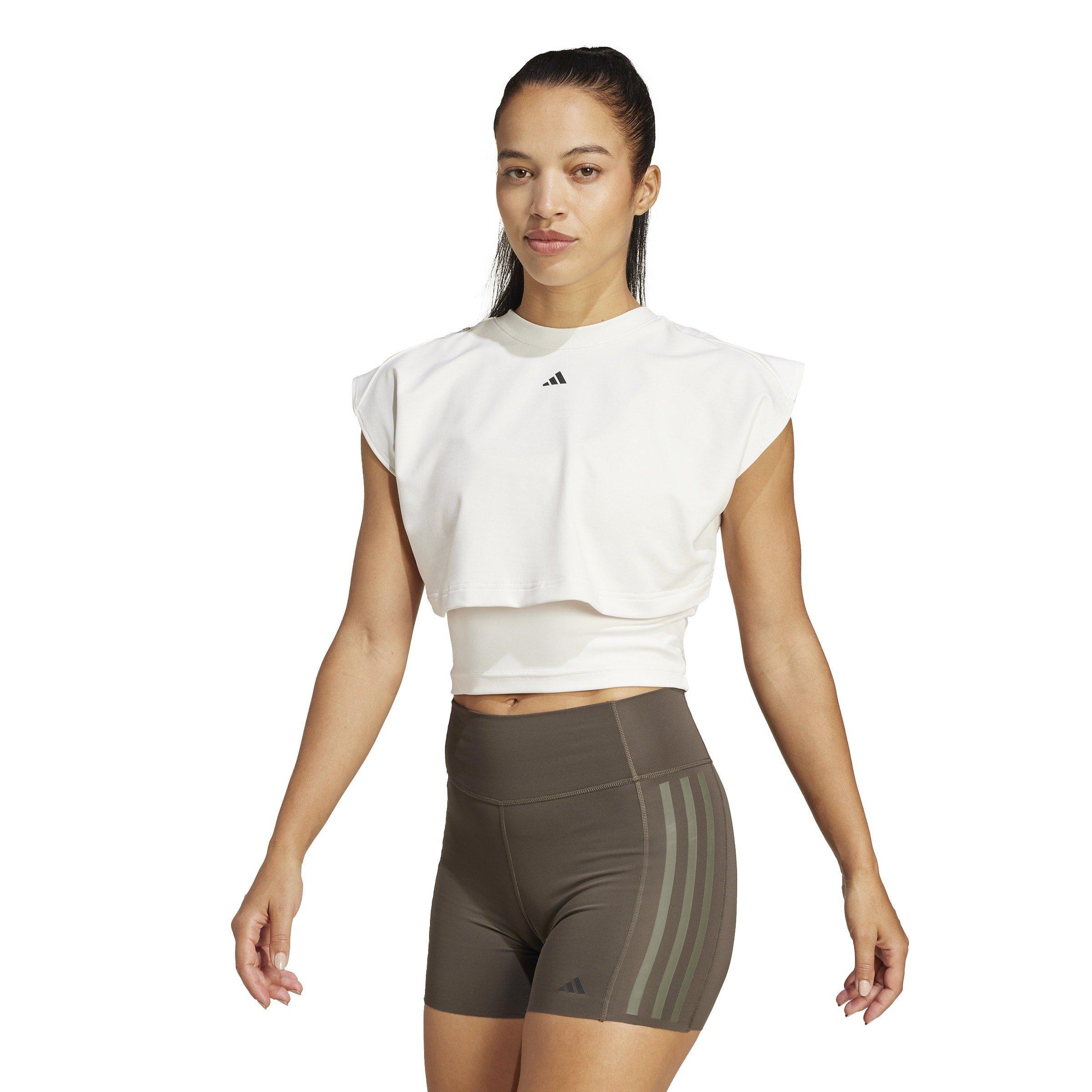 adidas Power Boxy French Terry 3 Stripes Tank Top Womens