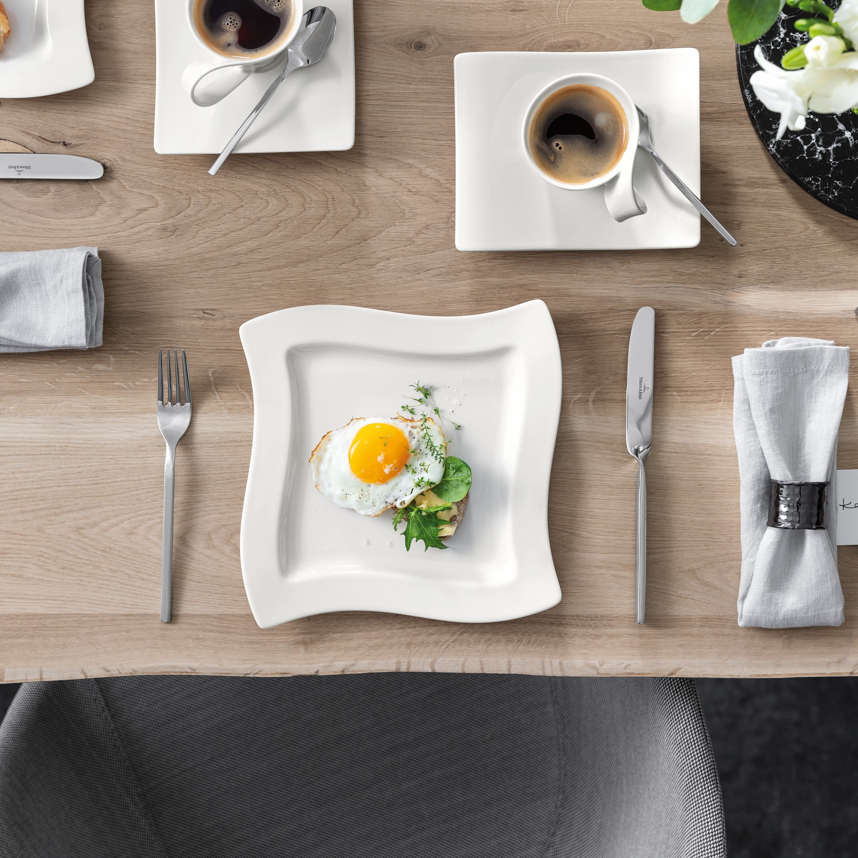 NewWave Dinnerware set White, Premium Porcelain