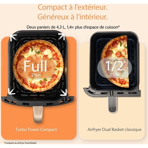 Friteuse sans huile Cosori Airfryer Cosori Turbo Tower Compact - 8.6L