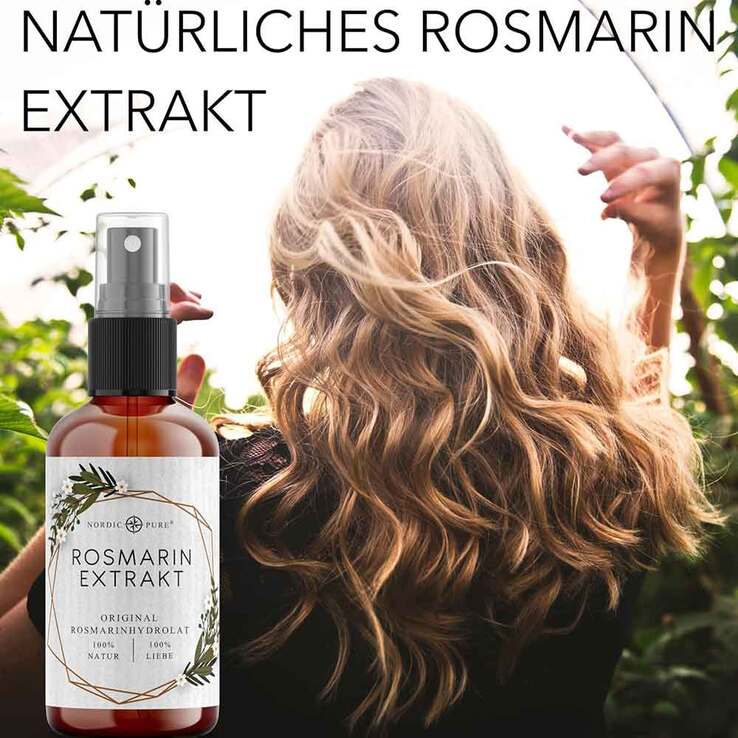 Rosmarinextrakt für Haare & Kopfhaut Nordic Pure Spray, 100 ml