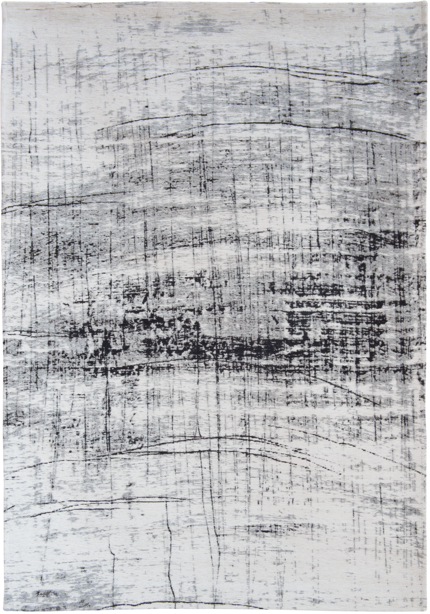 Ecorugs vloerkleed Griff zwart-wit 200x280 cm