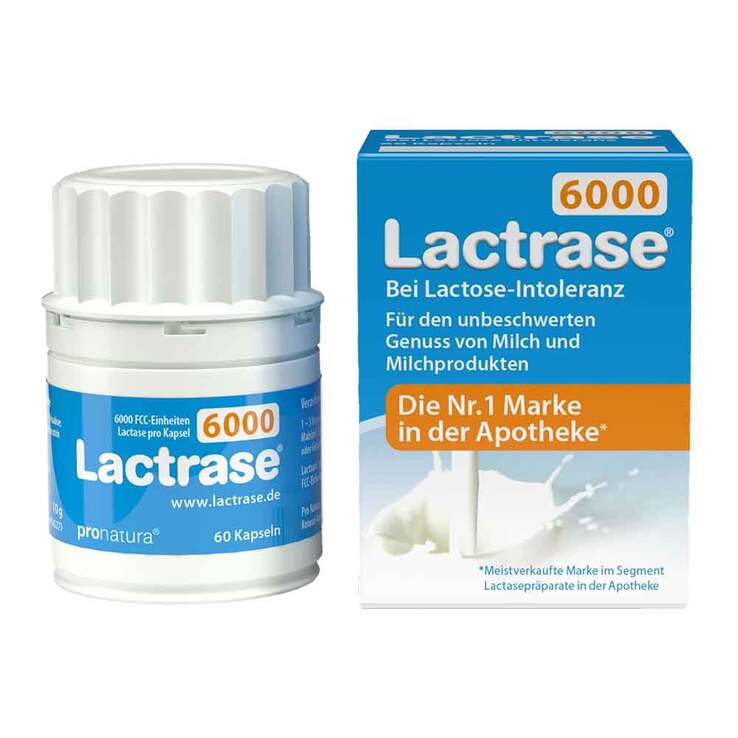 Lactrase 6.000 FCC Kapseln, 60 St