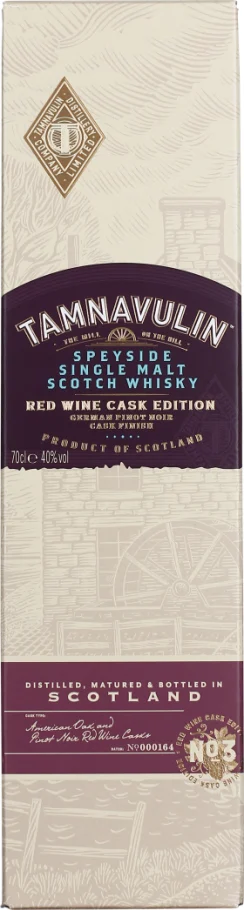 TAMNAVULIN RED WINE CASK EDITION PINOT NOIR FINISH 70CL