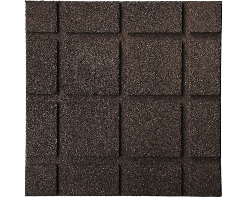 Valbeveiligingsmat 50 x 50 x 2,5 cm rubber bruin rood