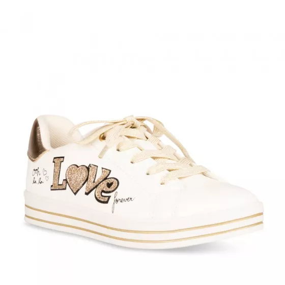 Baskets BLANC LOVELY SKULL