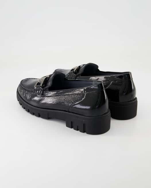 Waldläufer Serena Slipper in Schwarz