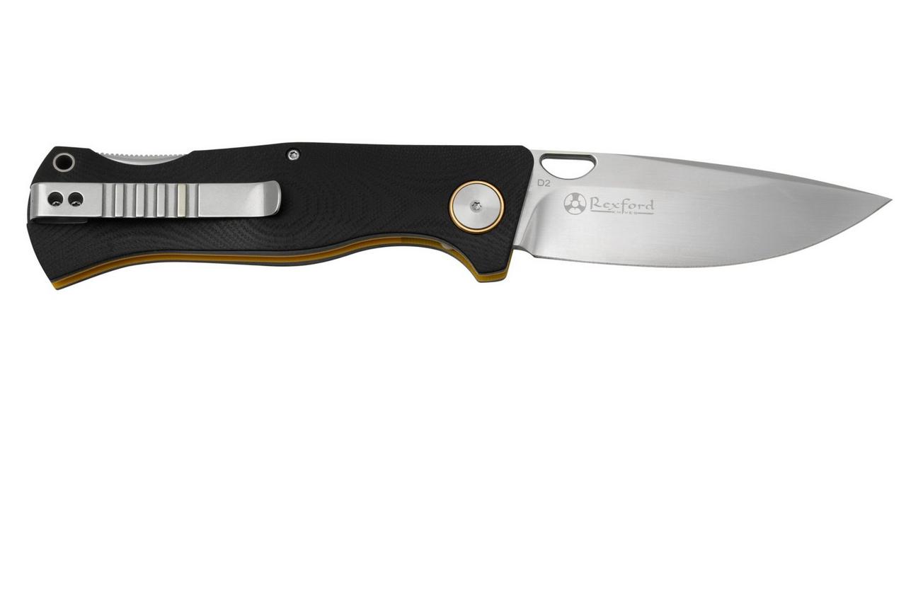 Böker Plus Pocket Epicenter Backlock 01BO545, D2, Black Yellow G10 zakmes, Todd Rexford design
