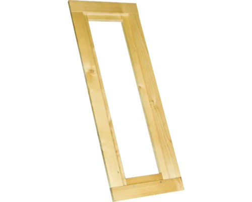 Enkel raam voor tuinhuisje, elke wanddikte, SKAN HOLZ vast, 40x93 cm, naturel