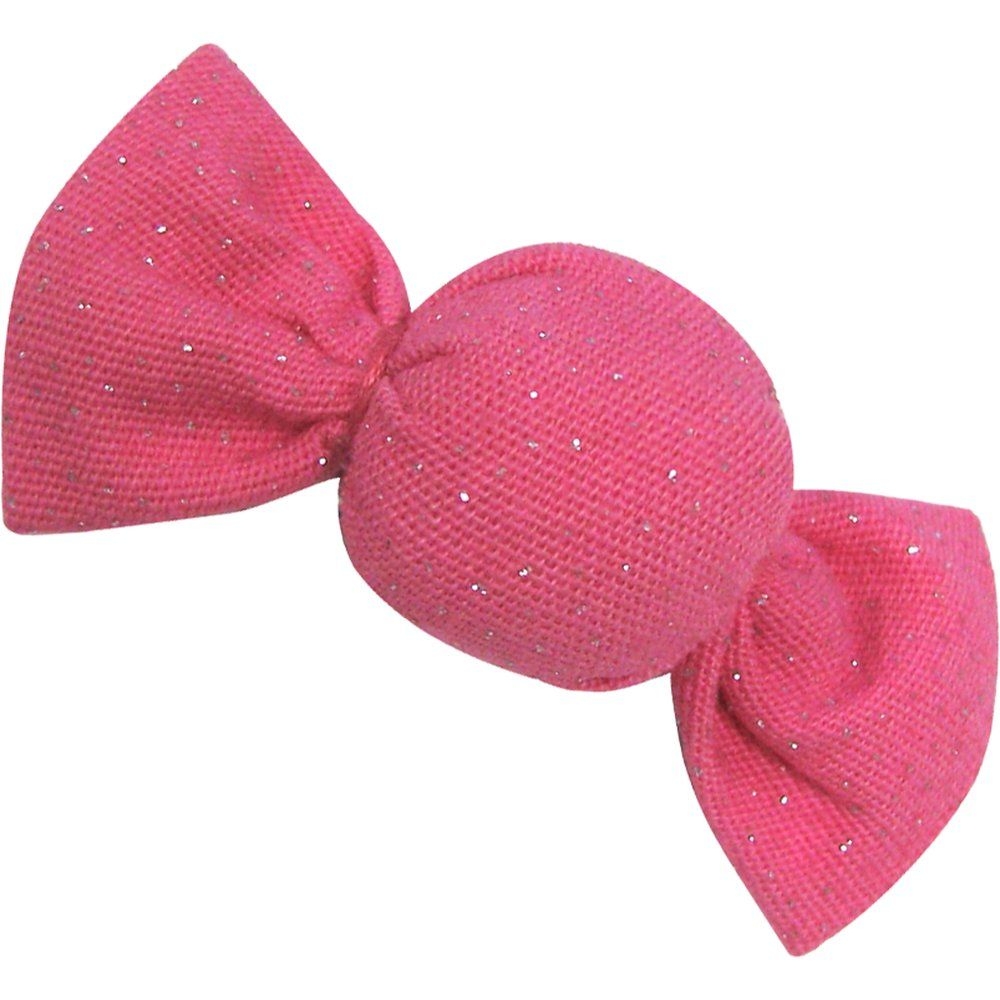 Petite Barrette Mini Bonbon Rose Pailleté