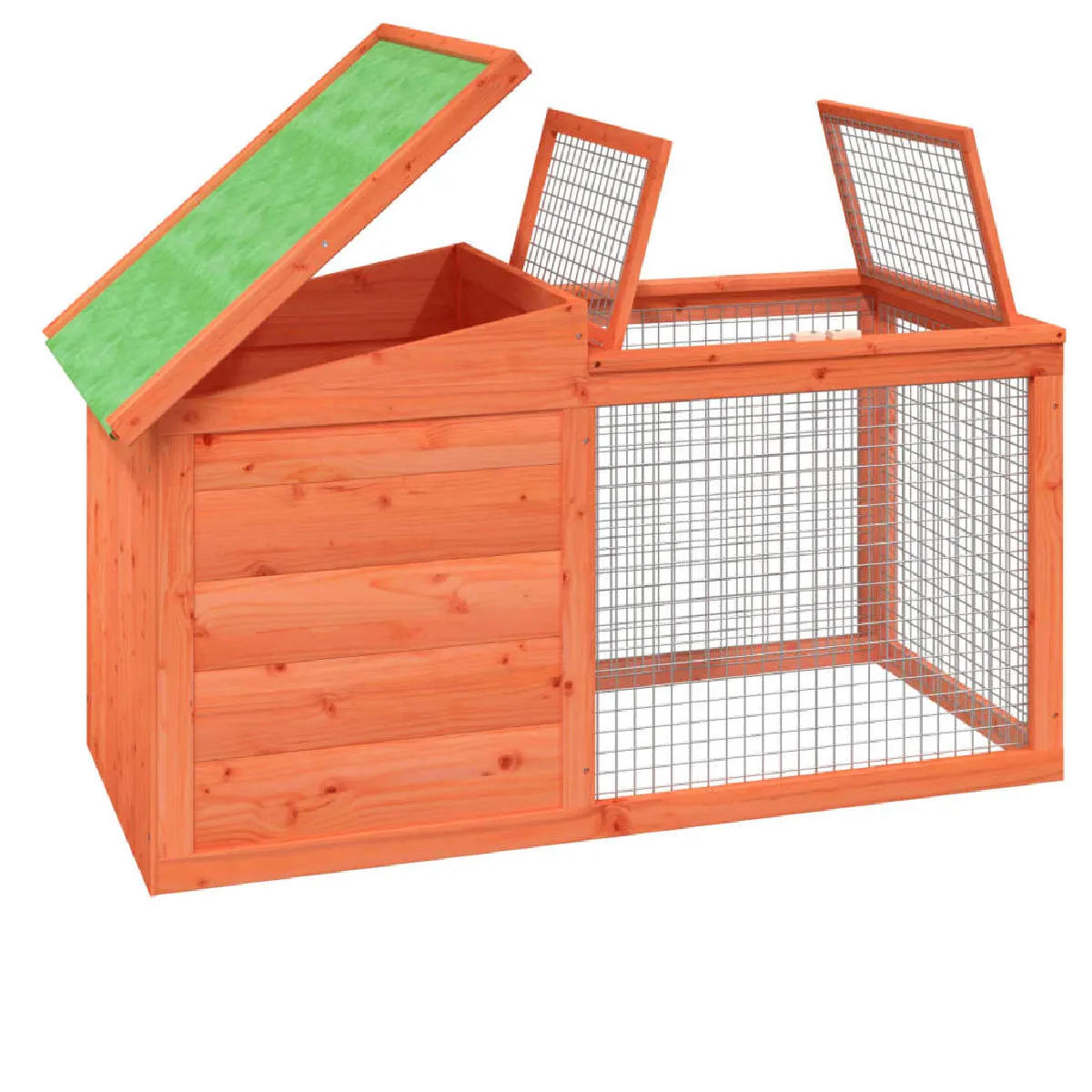 vidaXL Clapier 100,5x54x55 cm Bois de pin