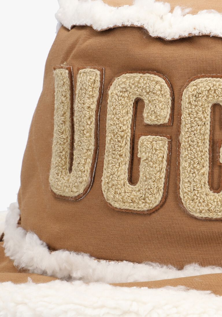 UGG cognac ugg hoed bonded fleece bucket hat