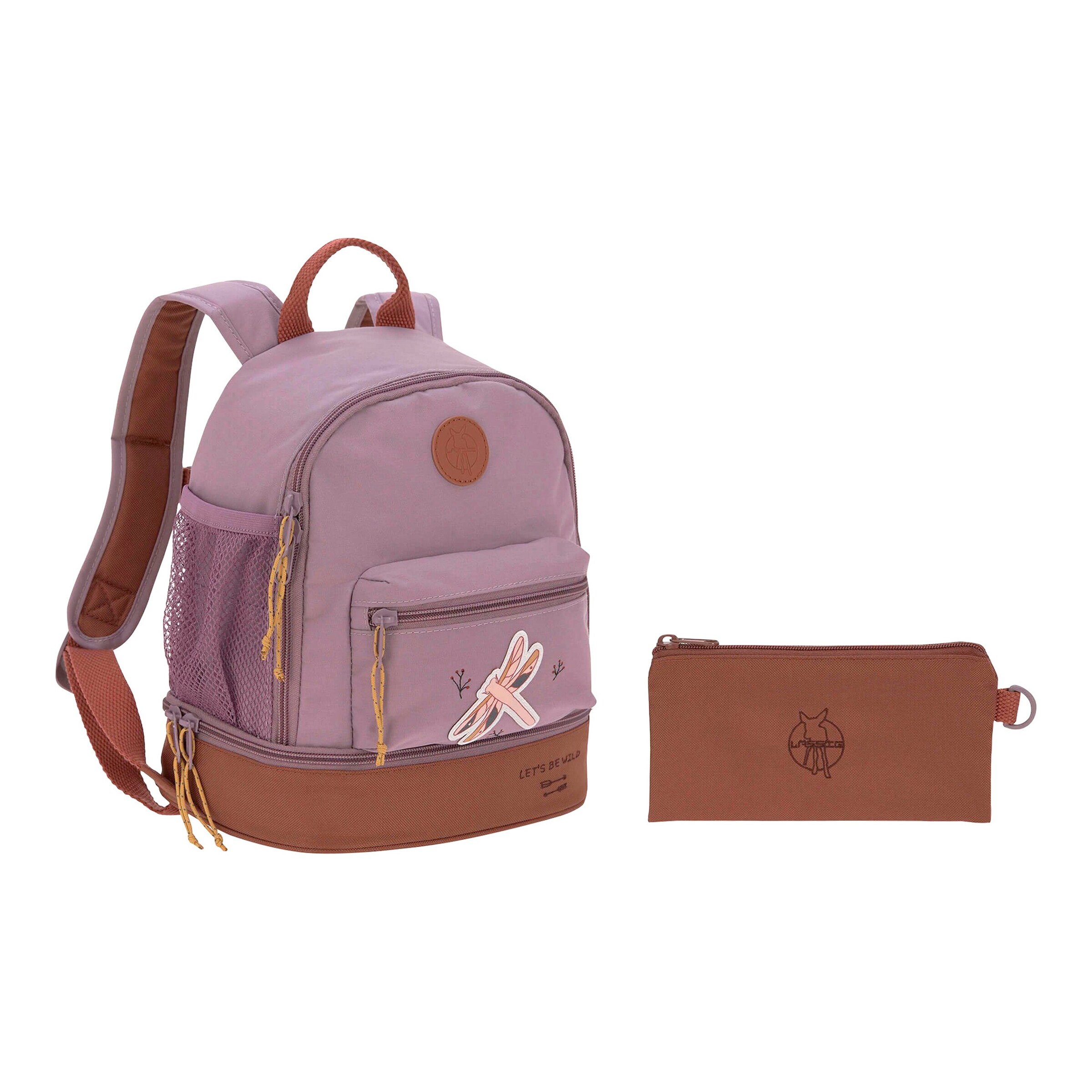 Lässig Kindergartenrucksack Mini Backpack Adventure Libelle light purple
