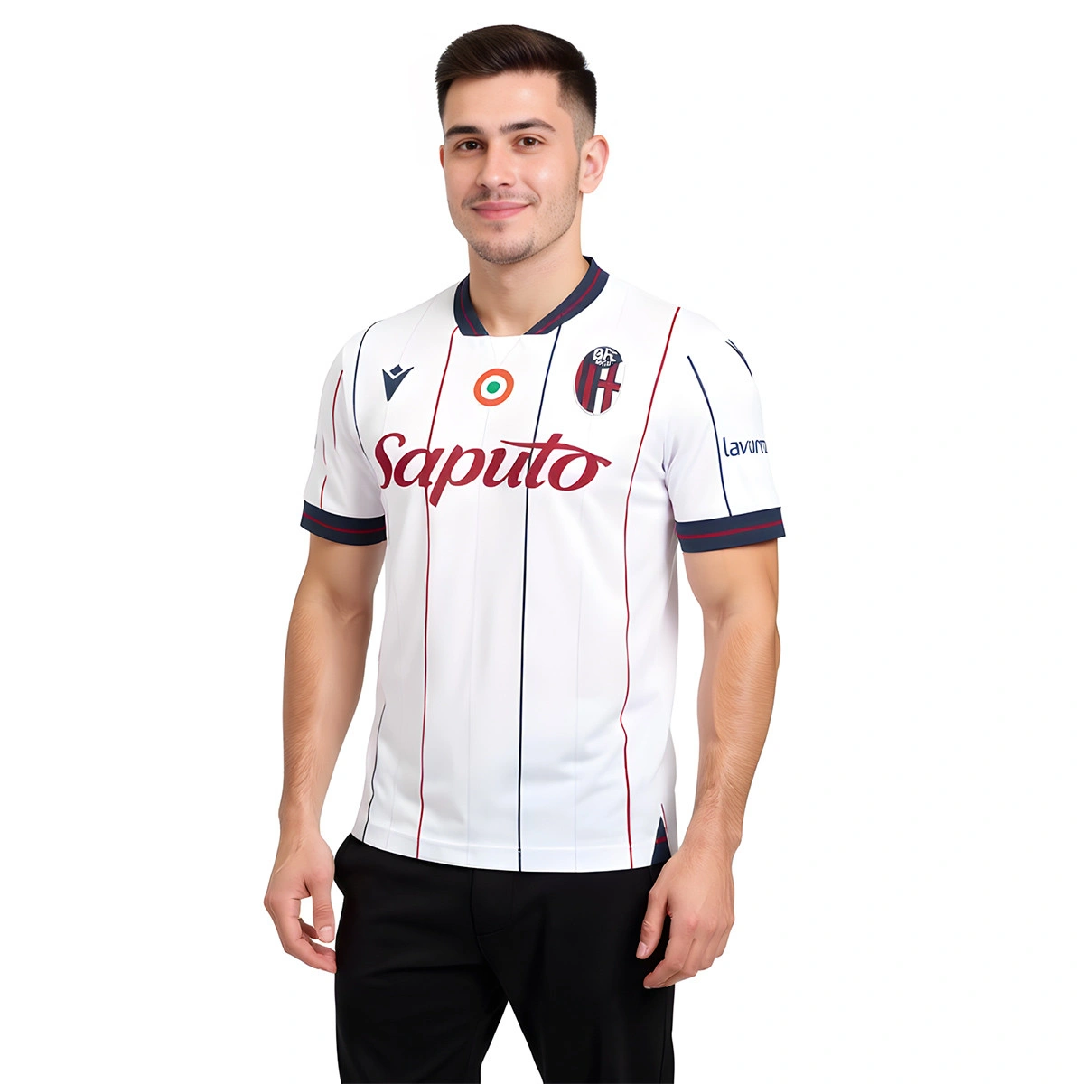 Camisola Macron Bologna Segundo Equipamento 2025-2026