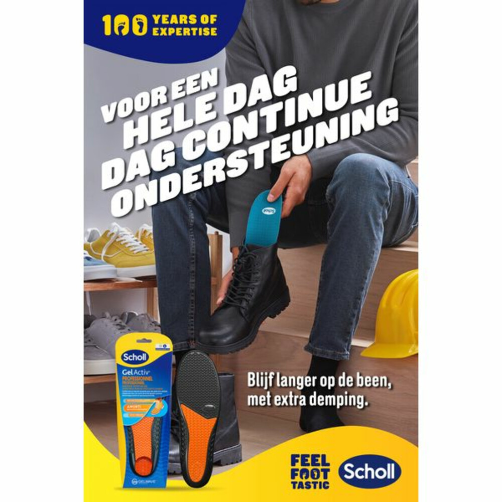 Scholl GelActiv Inlegzolen Professioneel Large Maat 41-46.51 paar