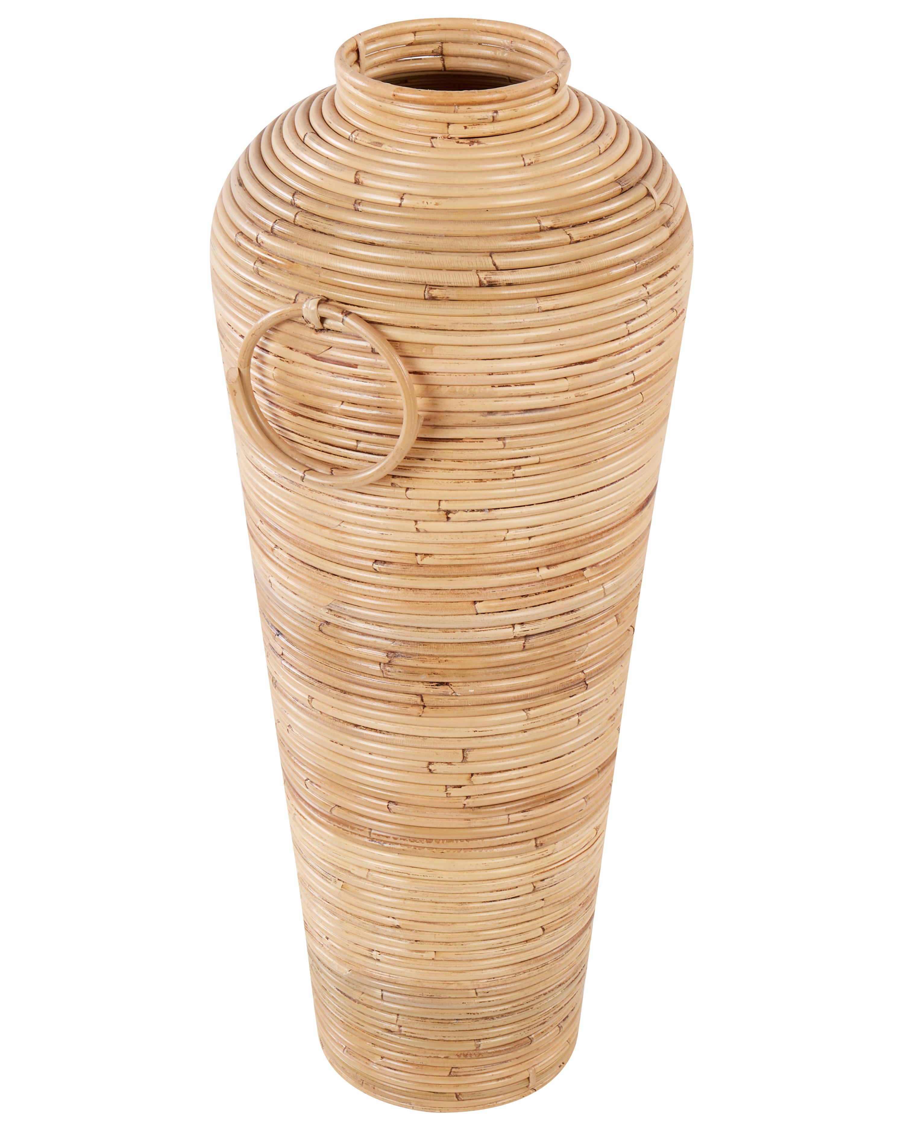 Decoratieve vaas ELATIA Rotan 70 cm Natuurlijk