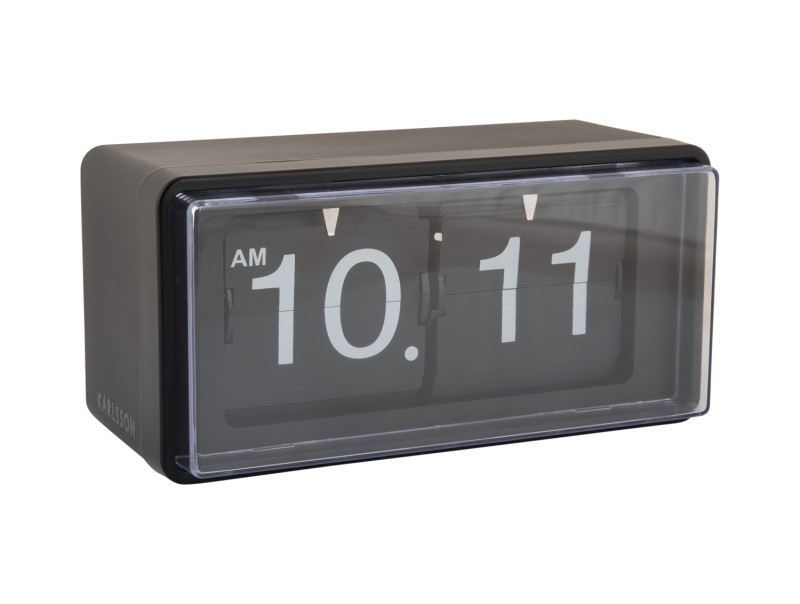 Wall/Table Clock Retro Boxed Flip KA6055GR Jungle green