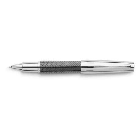 Faber-Castell Tintenroller E-Motion Edelharz Parkett schwarz