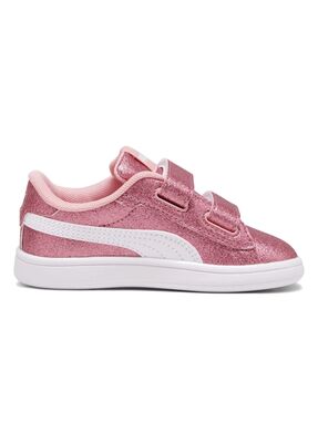 Puma Smash 3.0 Glitz Glam V Infant Sneakers, Peach Smoothie/White