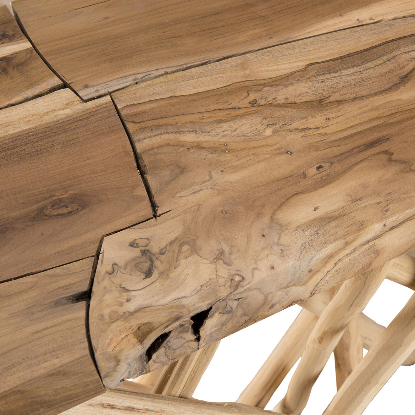 Macabane Console clara teck - 120x39x81 cm