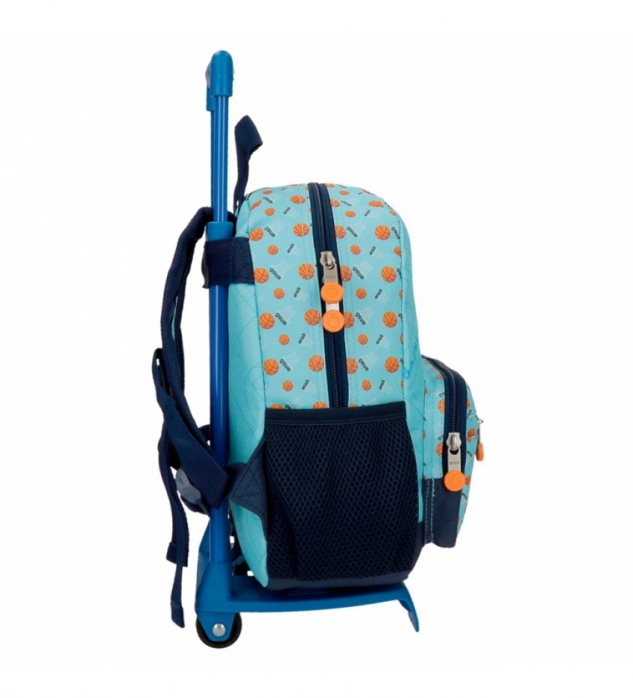 Mochila pré-escolar familiar Enso Basket com rodas, azul