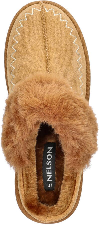 Nelson Home pantoffels cognac
