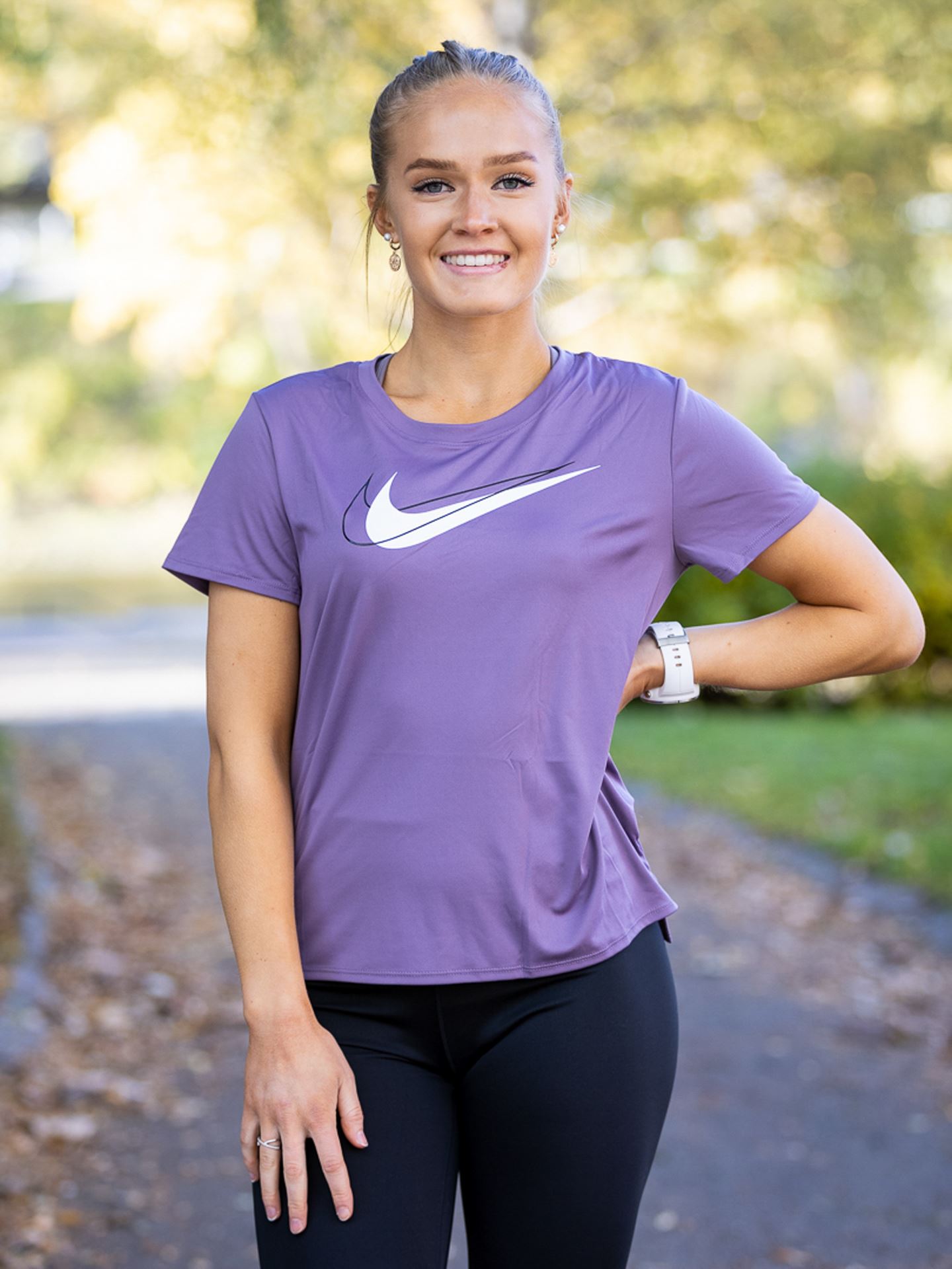 Dri Fit Swoosh Run Short Sleeve Top