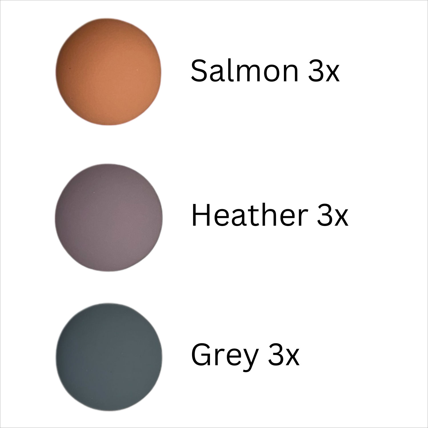 9x magneet - Salmon/heather/grey