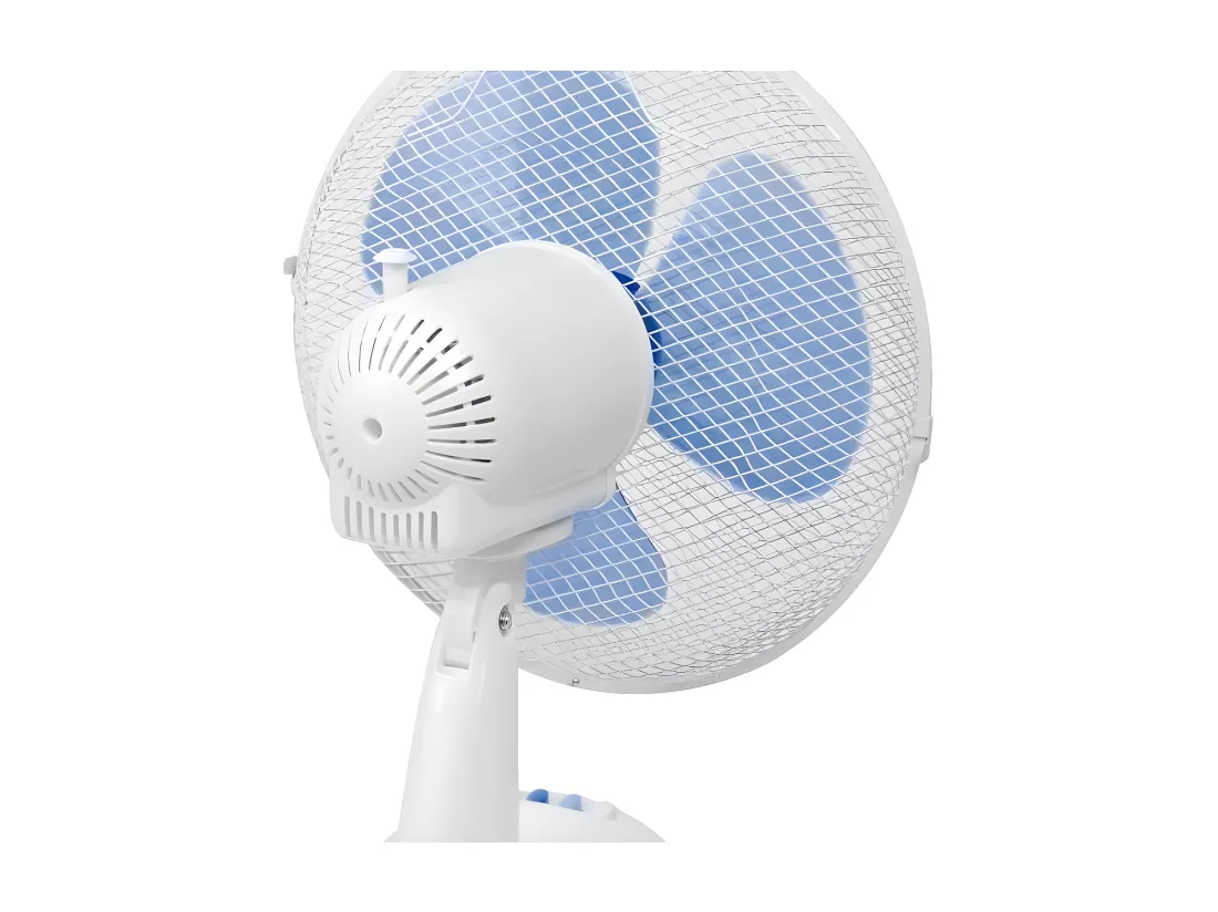 BESTRON Ventilateur de Table - Panier 35cm - Blanc - 40W - Debit dair 40,24,20m3/min. Vitesse de lair 2,49m/sec - Sonore: 49,3 d