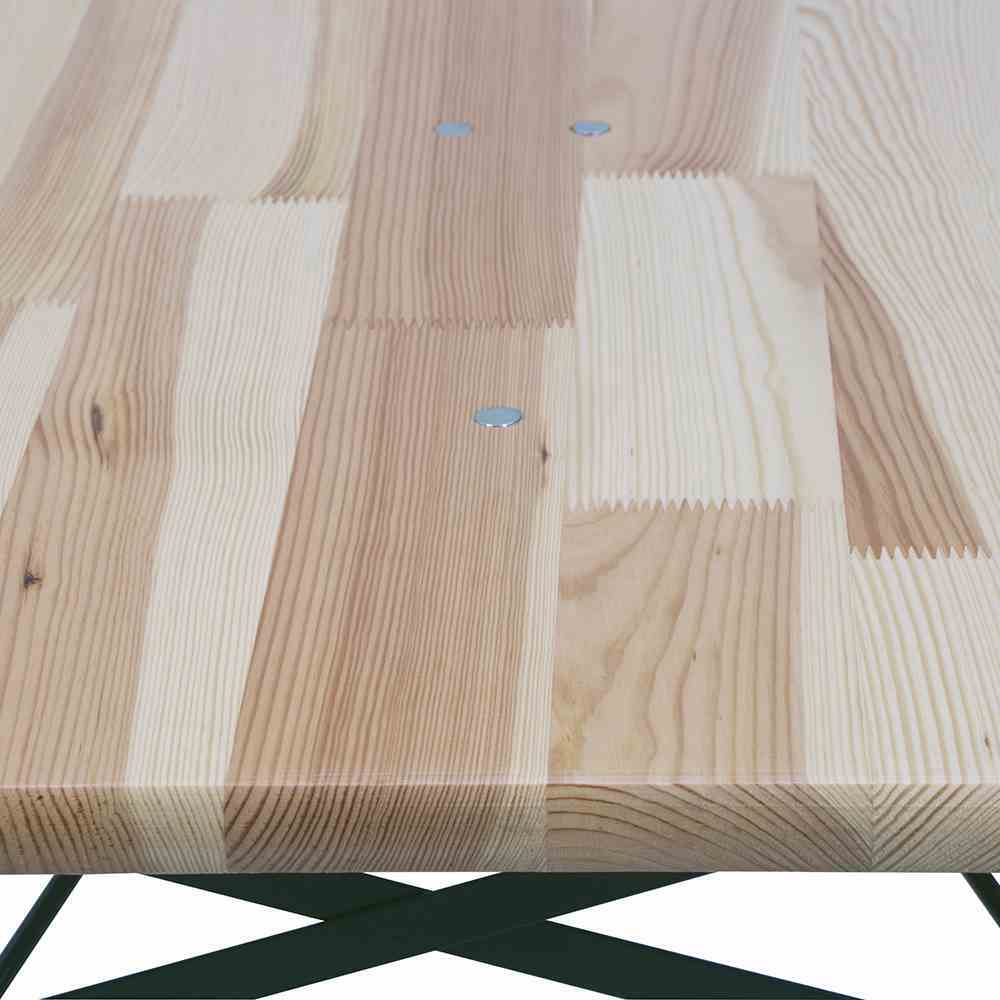 Tisch - grün - Kiefernholz - 220x50 cm