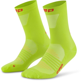 CEP Pro Run Ultralight Mid Cut Socken Lime