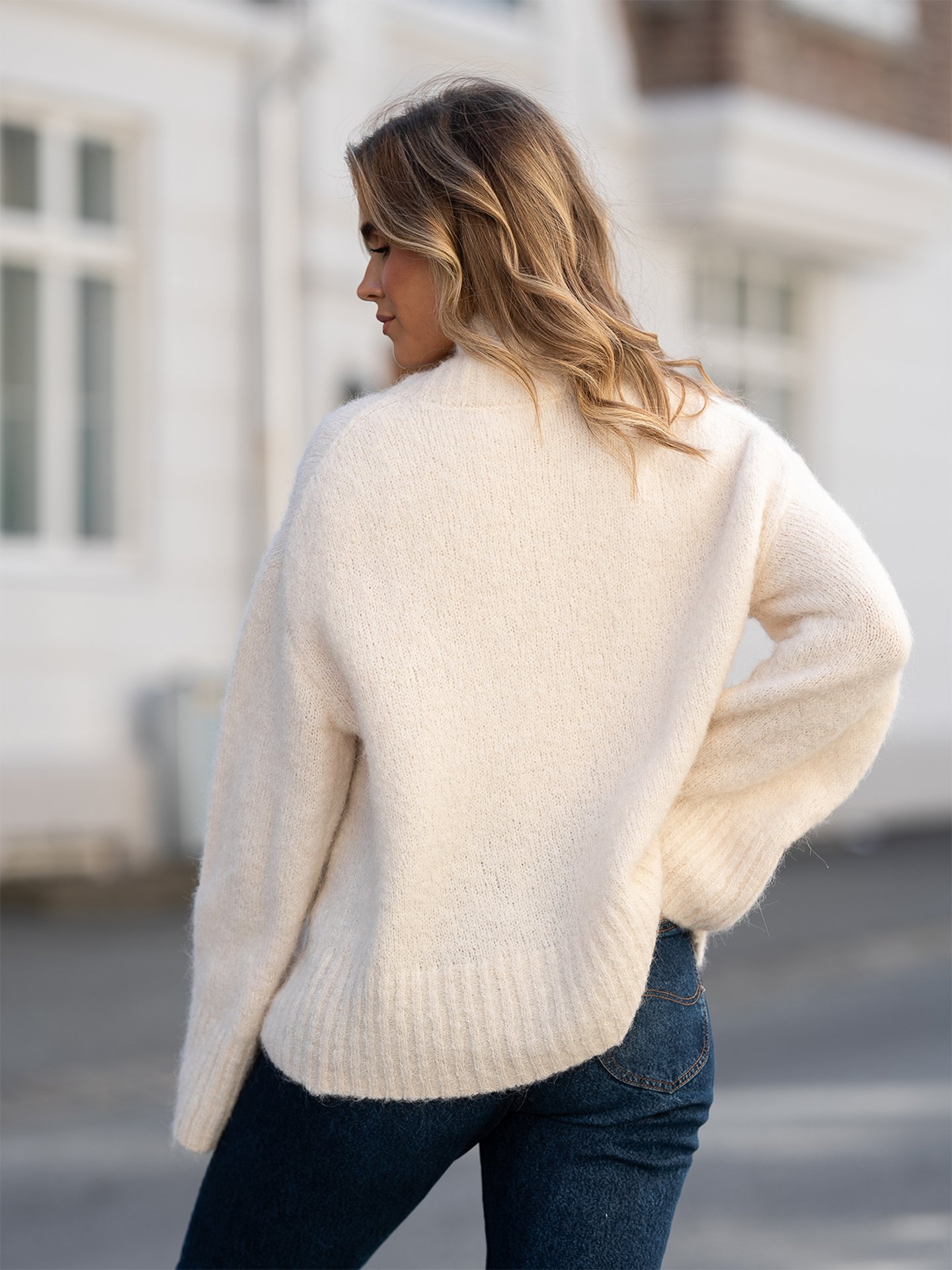 Gabella Long Sleeve Knit High-Neck