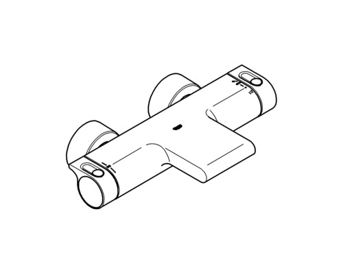 GROHE badkraan met thermostaat GROHTHERM 2000 chroom 34174001
