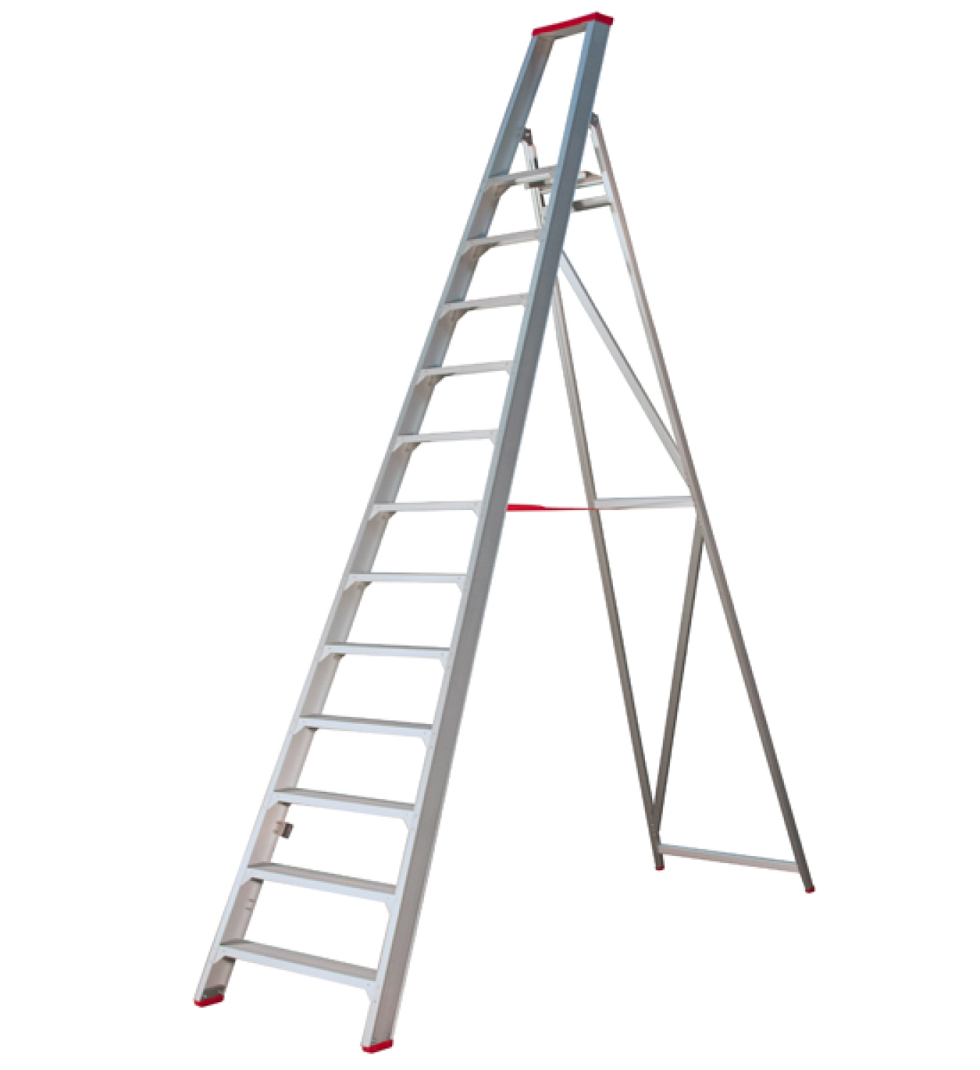 Little Jumbo 4741000112 SuperPRO Trap - Enkel - Aluminium - 12 treden - max. werkhoogte 4.95 m.