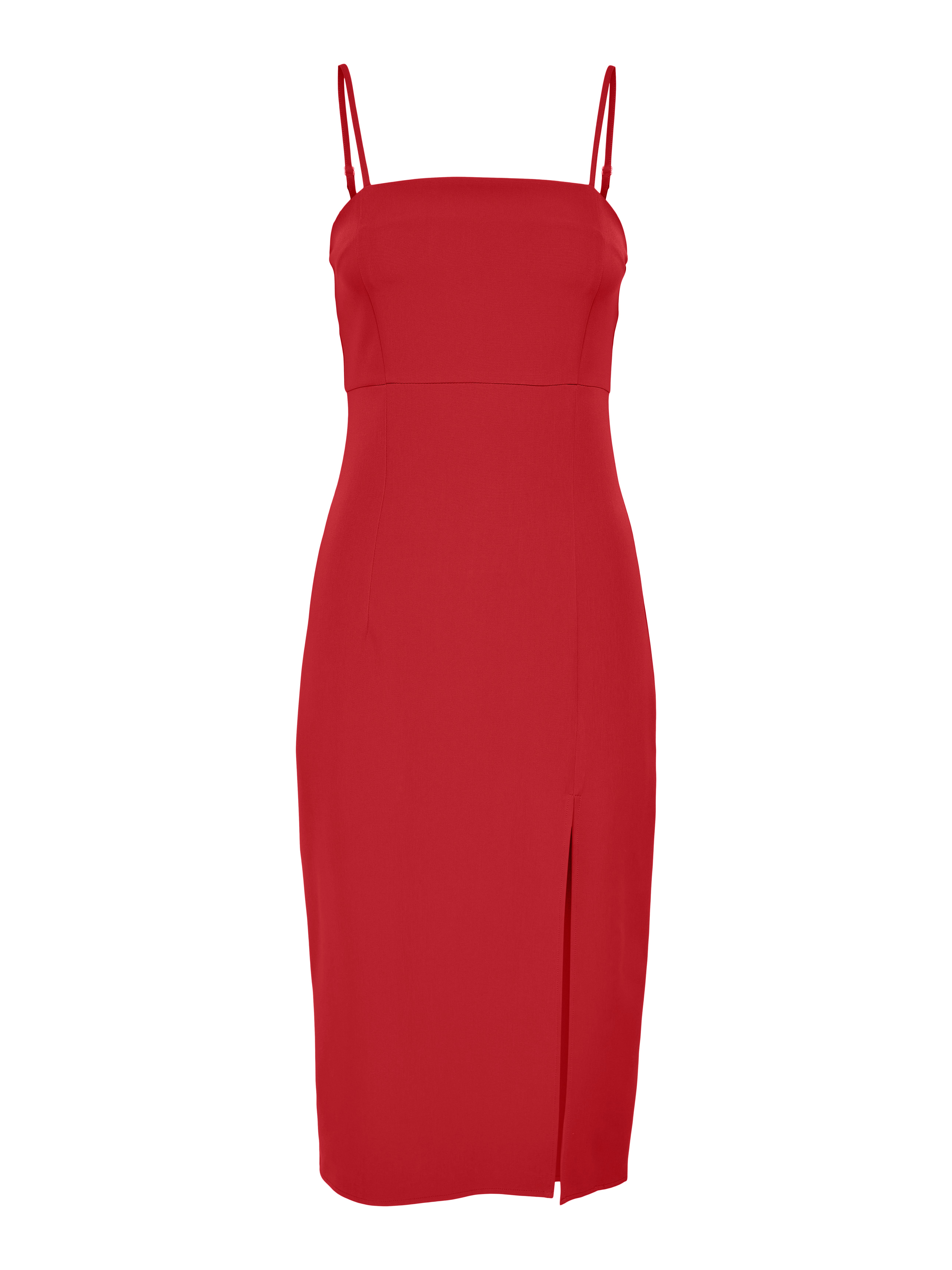 ONLTORI-ABBA Langes Kleid Mars Red