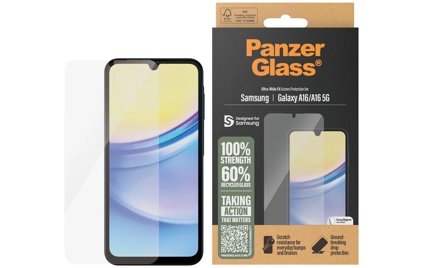 Displayschutz Ultra wide Fit Galaxy A16 / A16 5GDisplay-Schutzfolie für das Samsung Galaxy A16/Galaxy A16 5G