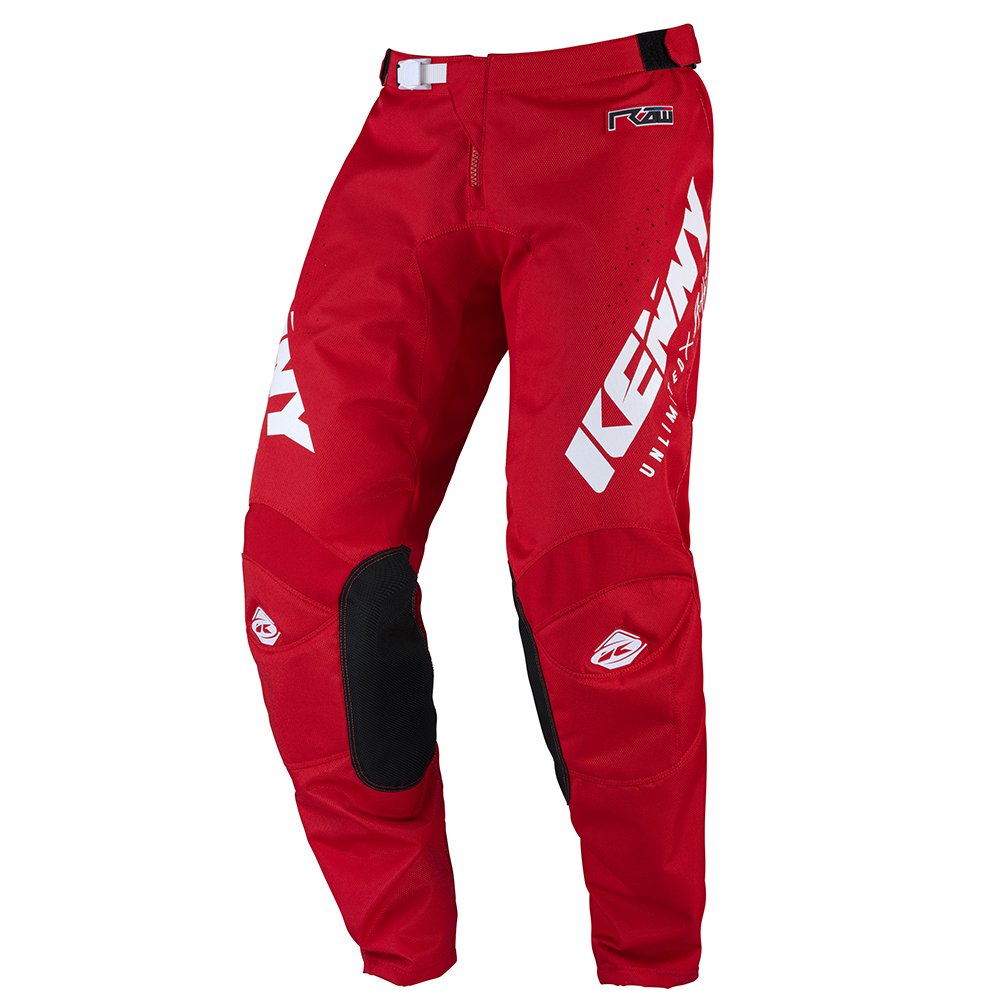 Kenny - Pantalon Track Raw - 2022 Rouge / Blanc
