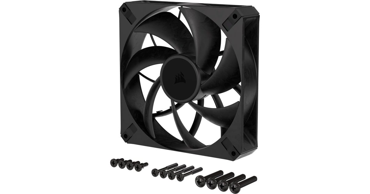 CorsairRS140 MAX Thick case fan  (Zwart, 140 x 140 x 30 mm, PWM)
