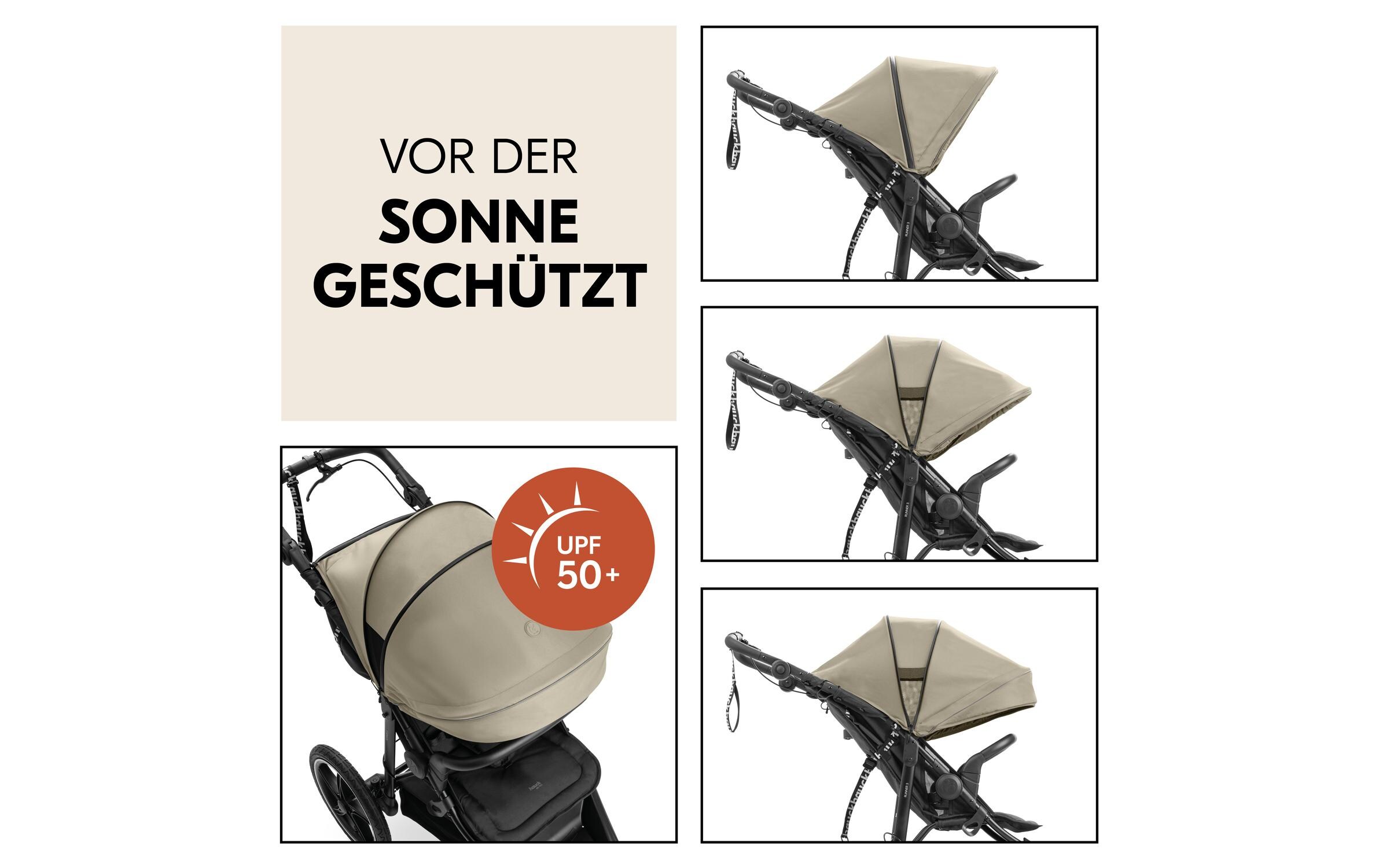 Buggy Runner 3 Olive<br>Robuster Kinderwagen für fast jedes Gelände
