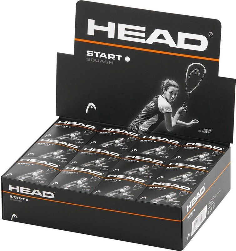 Head - Start - Squashballen - Wit - Set van 12