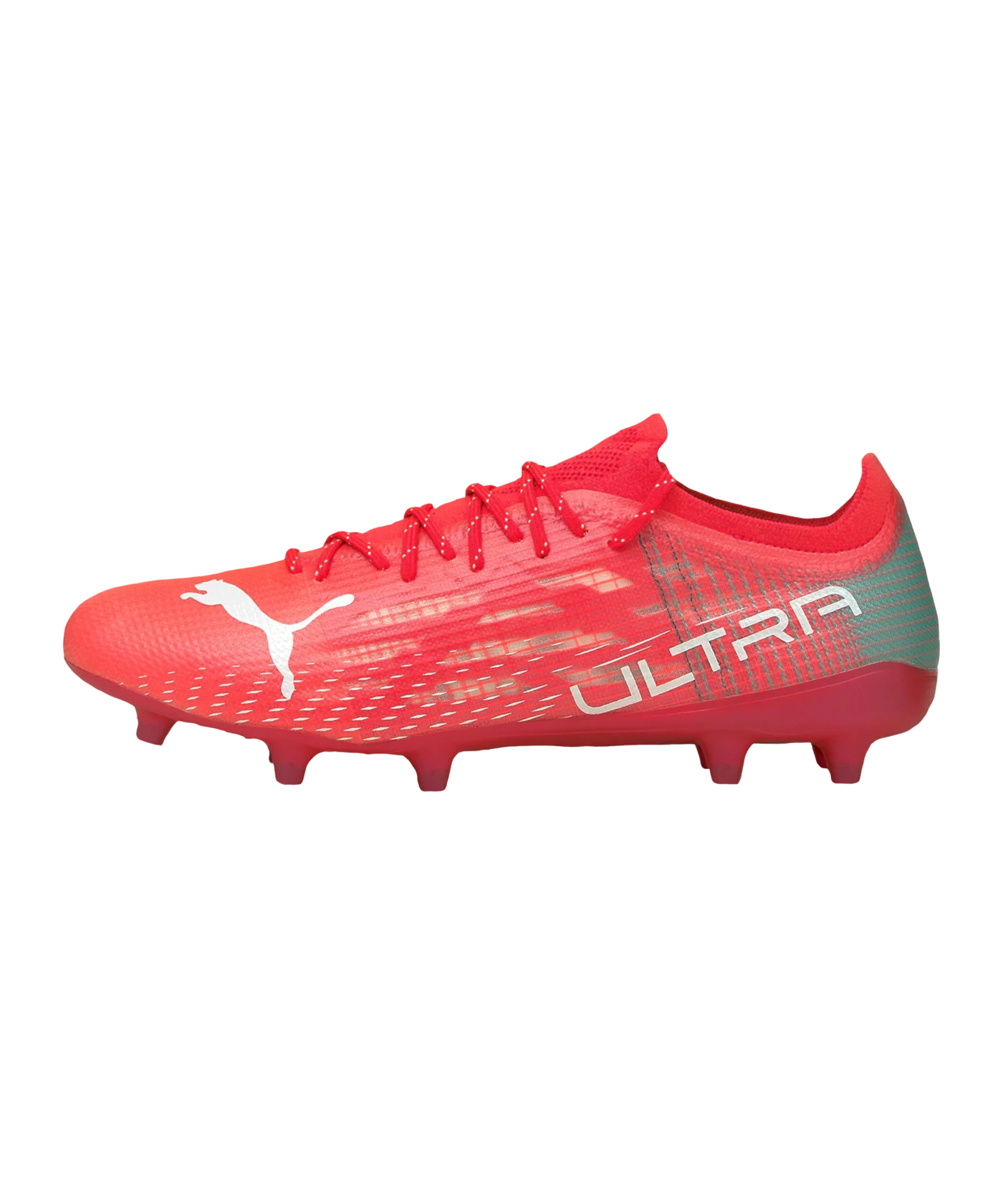 PUMA ULTRA 1.3 Faster Football FG/AG WMNS Damen Rot Türkis Weiss F01