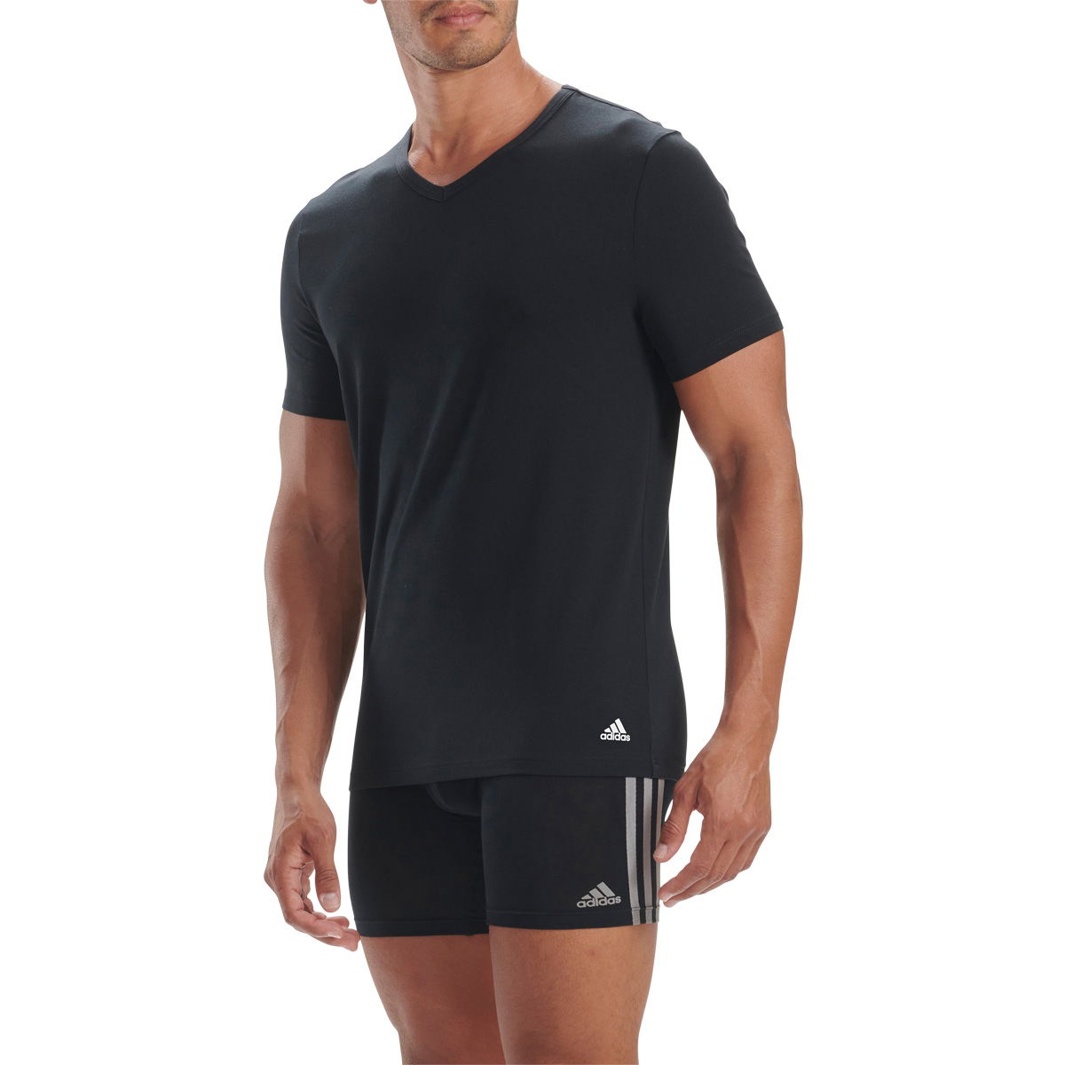 adidas 3-Pak V-Neck T-shirt Herre