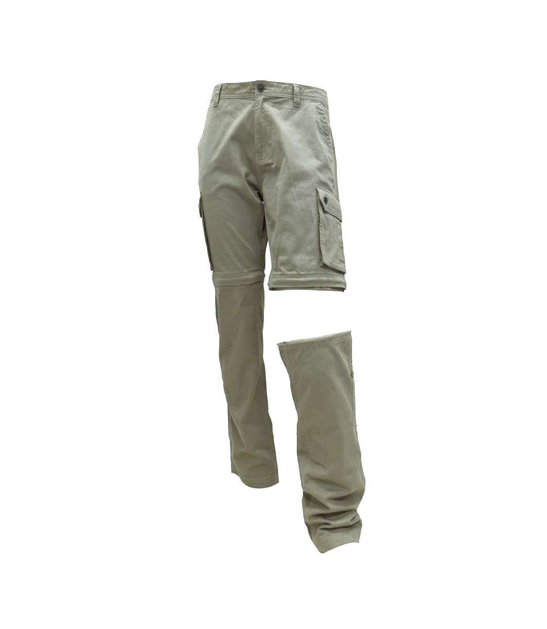 Pantalon treillis homme transformable 3 en 1 pantacourt et bermuda