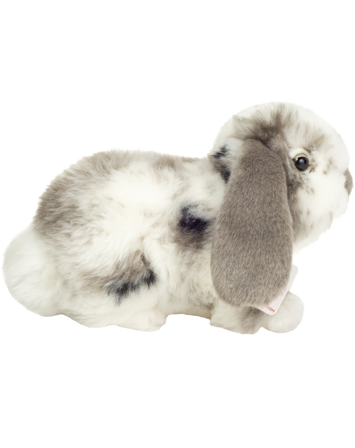 Kuscheltier WIDDERKANINCHEN (23 cm) in grau/weiß