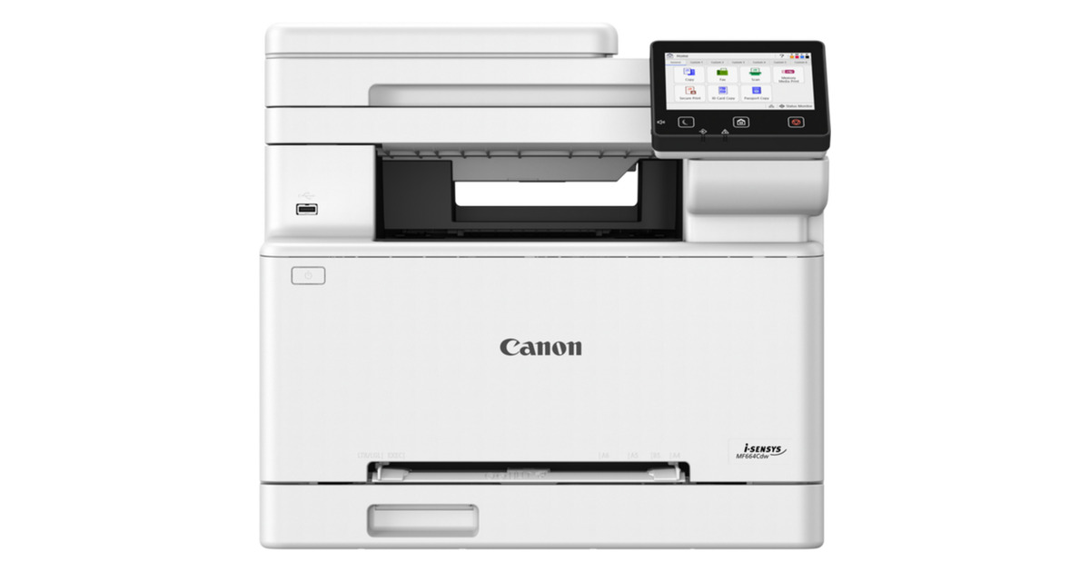 Canoni-SENSYS MF664Cdw all-in-one kleurenlaserprinter  (Grijs/zwart, Kopie, Scan, USB, LAN, WLAN)