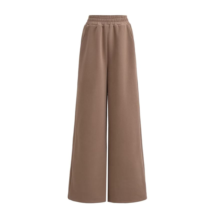 Morhan - Elastische taille, effen, wijde joggingbroek