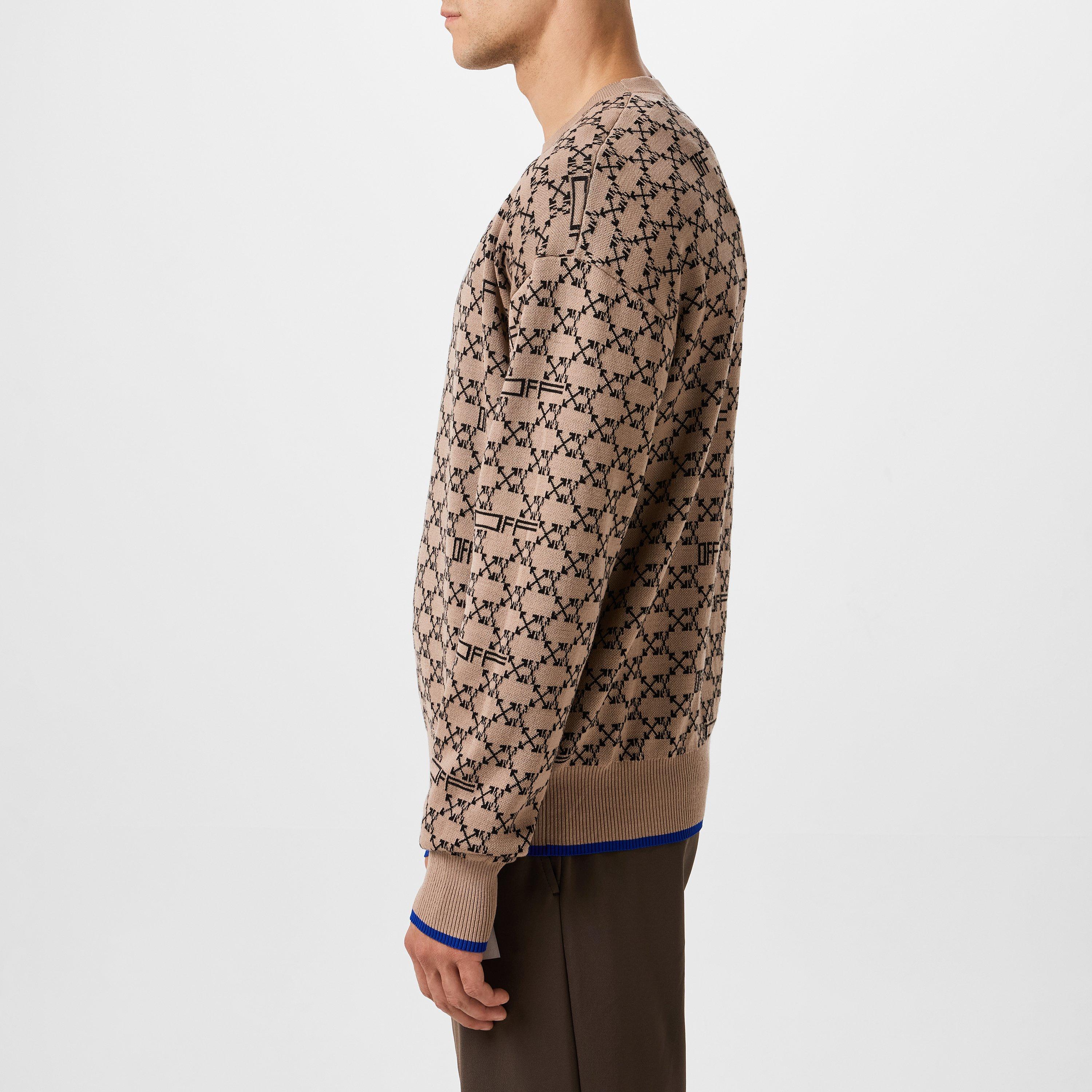 Off White All-Over Monogram Jumper