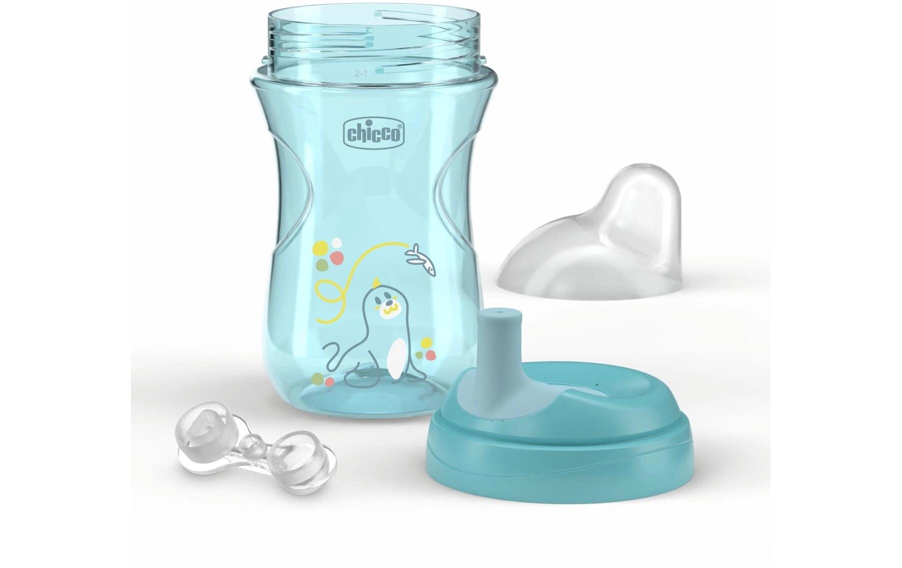 Kindertrinkbecher Advanced Cup Blau - 12m+Trinkflasche