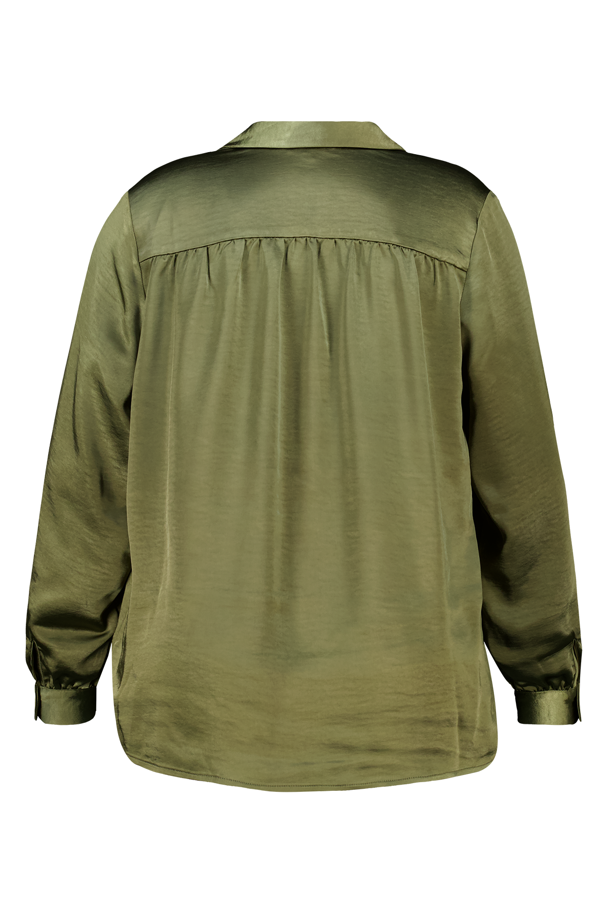 Blouse in satijnen look Khaki