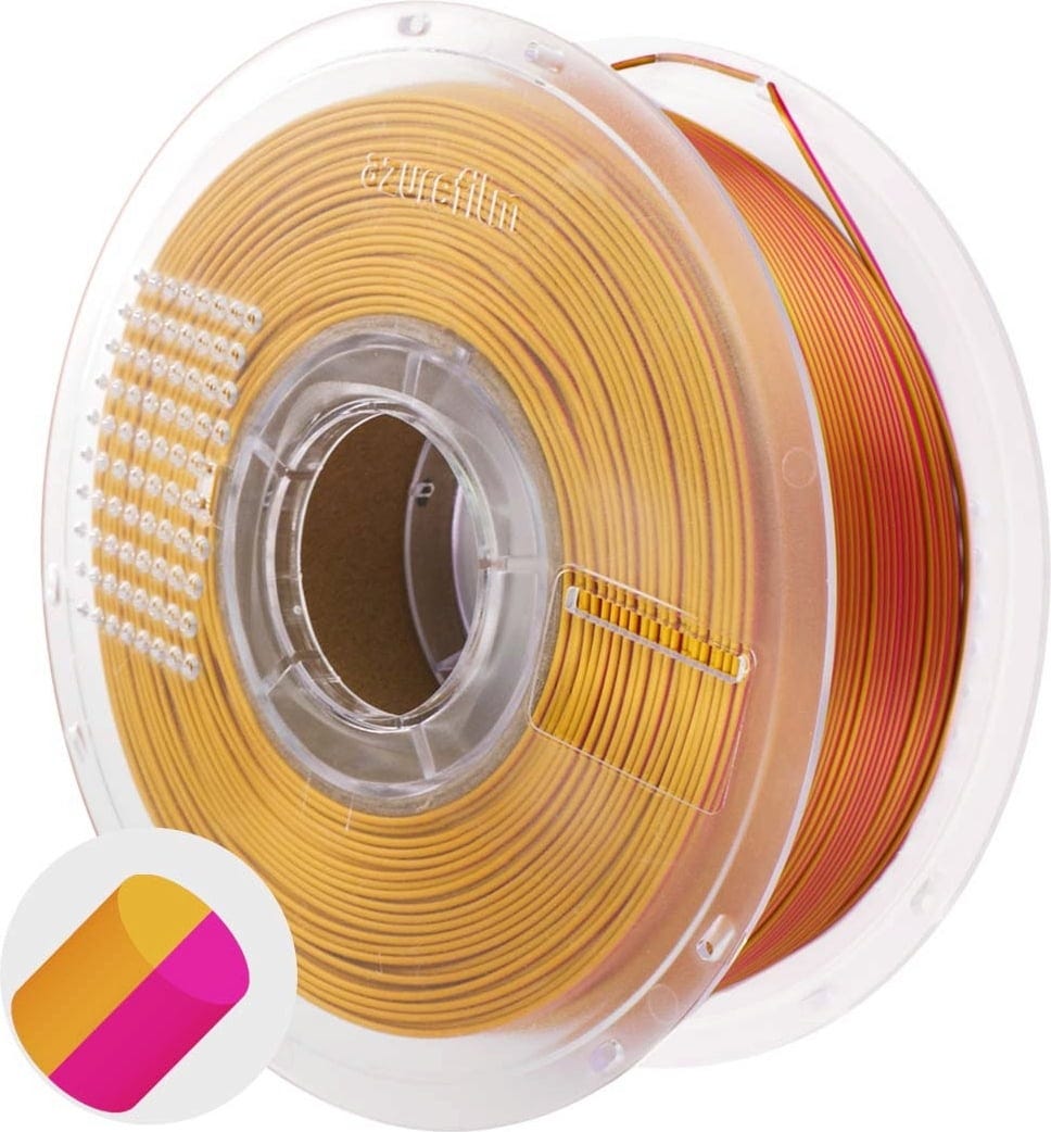 AzureFilm  PLA Silk Dual Color Rose Fortune, 1,75 mm / 1000 g    Glänzende & schimmernde PLA Effekte in Rose Fortune