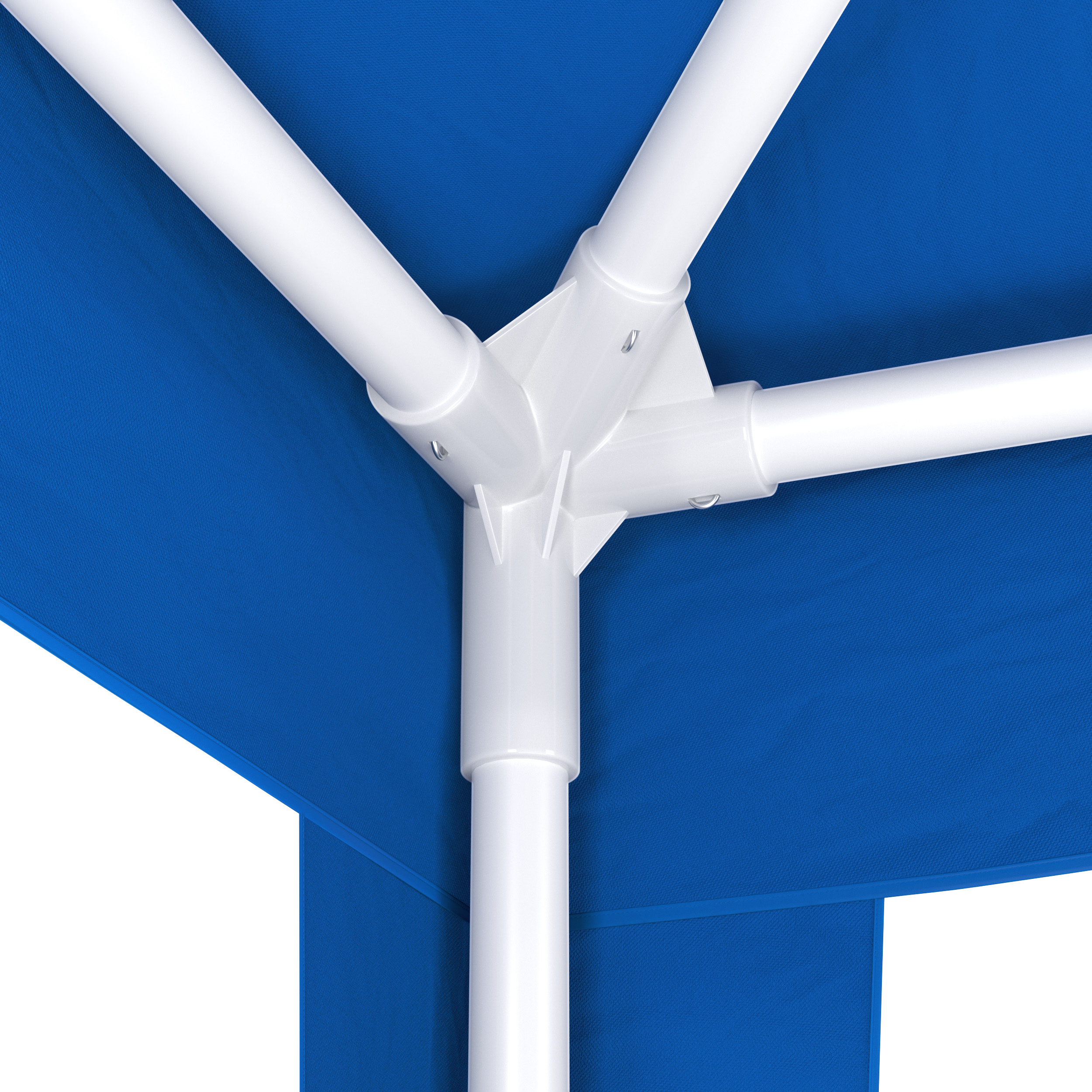 Pavillon LINU 6 x 3 m blau inkl. 6 Seitenwände